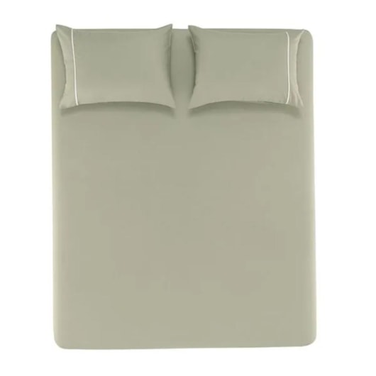 Jogo De Cama Noah King Verde Chá Com Branco Karsten 193x203x35cm - Imagem principal - 7d056317-9f7b-43fb-8a0e-c82a1ef57c67