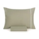 Jogo De Cama Noah Solteiro Verde Chá Com Branco 160 fios Karsten 100x200x30cm - 7e99f085-2c95-4766-91d9-e6a48ce354c0