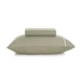 Jogo De Cama Noah Solteiro Verde Chá Com Branco 160 fios Karsten 100x200x30cm - cad46054-65eb-4dcd-897a-d96a3c87f00e