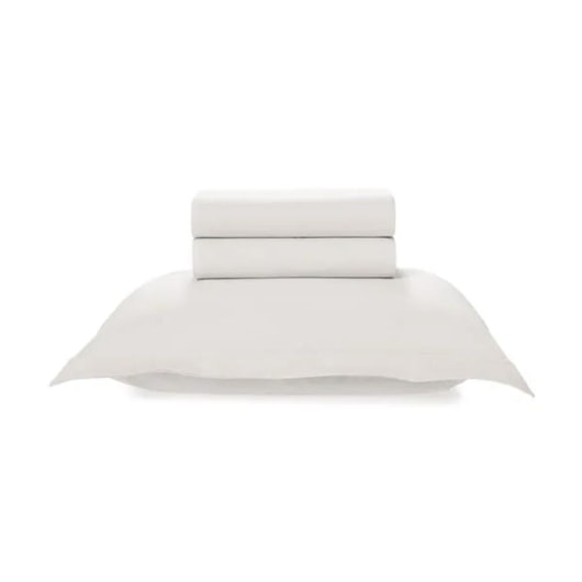 Jogo De Cama Tom Branco Solteiro Branco Karsten 180x250cm - Imagem principal - 354c7708-eeb4-445b-a26e-c487ed01f1e5