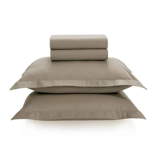 Jogo De Cama Tom Grao King Bege Karsten 290x250cm - Imagem principal - 12620387-98fe-41b3-a1a7-ce4bd891086d