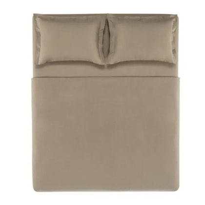 Jogo De Cama Tom Grao Queen Bege 200 Fios Karsten 240x250cm