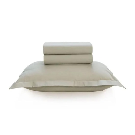 Jogo De Cama Tom Salvia Solteiro Verde 200 Fios Karsten 180x250cm - Imagem principal - 6dedff79-e6fa-47b9-942c-df7537549c28