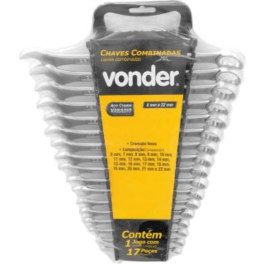 Jogo De Chaves Combinadas 17 Peças Vonder 22mm - Imagem principal - 03b4edc1-71de-4c20-a9bb-92511d89c56b