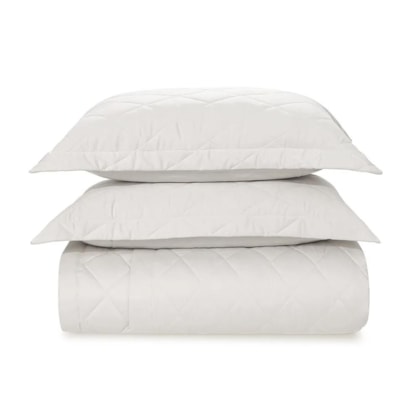 Jogo De Colcha Com Porta Travesseiro Bossa Queen Branco Karsten 240x260cm