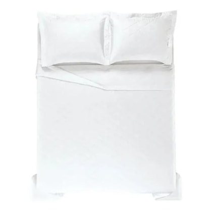 Jogo De Colcha Com Porta Travesseiro Bossa Super King Branco Karsten 320x280cm