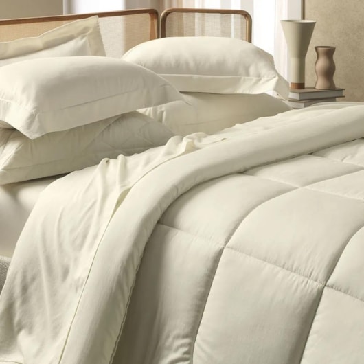 Jogo De Fronha Bossa Branco 300 Fios Karsten 50x90cm - Imagem principal - de1fddd0-44fe-45d0-ad2d-5e5f66443573