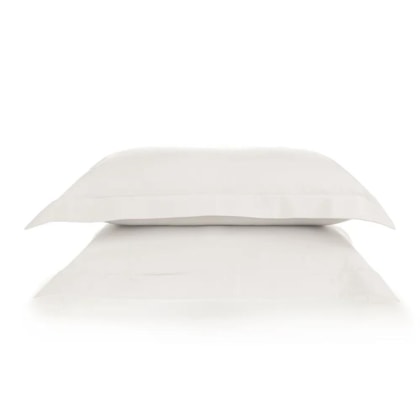 Jogo De Fronha Bossa Branco 300 Fios Karsten 50x90cm