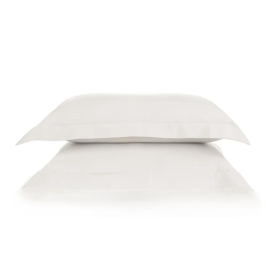 Jogo De Fronha Bossa Branco 300 Fios Karsten 50x90cm - Imagem principal - 81f7af56-2186-4b6c-9fb4-aa3a0b5d0f5f