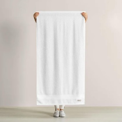 Jogo De Toalha De Banho Com 4 Peças Empire Branco Karsten 70x135cm