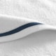 Jogo De Toalha De Banho Com 5 Peças Lumina Branco Com Azul Karsten 86x150cm - 6c3ae262-f75c-43e0-a1b9-f556240c0b47