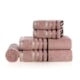 Jogo De Toalha De Banho Com 5 Peças Lumina Rosa Vintage Karsten 86x150cm - 89bad4c0-0667-4769-9850-5e859ad9c1ea