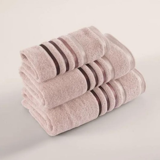 Jogo De Toalha De Banho Com 5 Peças Lumina Soft Rose Karsten 86x150cm - Imagem principal - 5ebfde78-194d-4aca-80fc-024e9ad89706