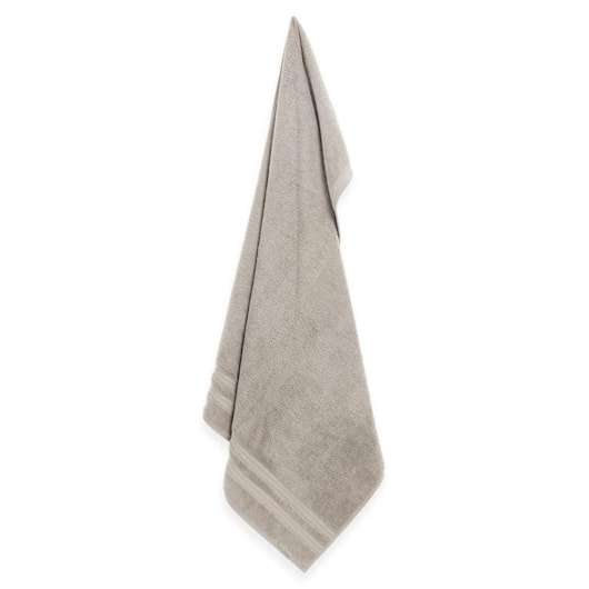 Jogo De Toalha De Banho Com 5 Peças Unika Branco Com Cinza Karsten 86x150cm - Imagem principal - 07e3b950-0ee8-4926-816b-8893f2ad5a29