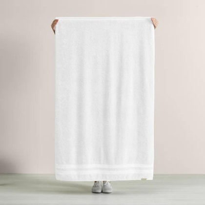 Jogo De Toalha De Banho Com 5 Peças Unika Branco Karsten 86x150cm