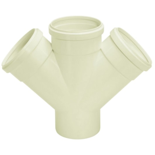 Junção Dupla Esgoto 75mm Amanco - Imagem principal - fe7d6e21-14d3-485d-9611-a35508d80c8c