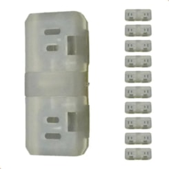 Kit 10 Conexões Para Fita Led Externa Externa Connect Avant 10mm