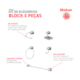Kit Acessórios Para Banheiro 5 Peças C28 Block Cromado Meber - 47e87673-6e36-4742-b315-91325eb02740