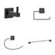 Kit Acessórios Para Banheiro Com 4 Peças Elite Preto Matte Celite - 38ced660-5eae-4e80-86c5-af15ad9eb66b