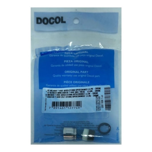 Kit Arejador Rosca Externa Tt M18x1 Docol - Imagem principal - eafd7a40-0df3-43cd-b7c5-d951a45fb3e0