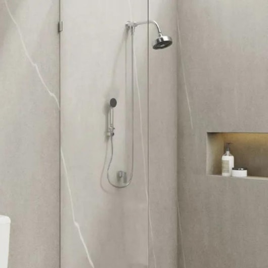 Kit Chuveiro De Parede Com Desviador E Ducha Manual Acqua Plus Cromado Deca - Imagem principal - 633ca042-05f5-4f20-80a3-71ce84a8a37f