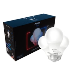 Kit Com 3 Lâmpadas Inteligentes LED Smart Wi-Fi Bulbo Pera NEO 10W Luz Dimerizável Amarela-Branca Base E27 Bivolt Avant