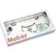 Kit De Acessórios Com 5 Peças Atria Cromada Meber - ce237db0-eba7-45a5-a0c3-4b7db3417e48