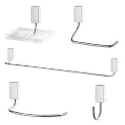 Kit De Acessórios Com 5 Peças Way C30 Cromada Lorenzetti