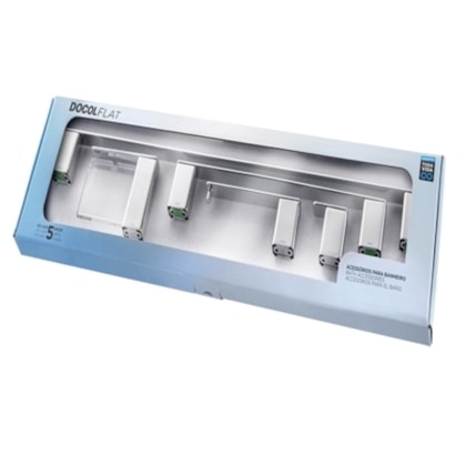Kit De Acessórios Flat 5 Peças Cromado Docol
