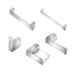 Kit De Acessórios Flat 5 Peças Cromado Docol