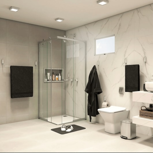 Kit De Acessórios Para Lavatório Com 5 Peças Idea Cromado Docol - Imagem principal - 9df87139-42ef-4c1b-913b-90d3fd5354c5
