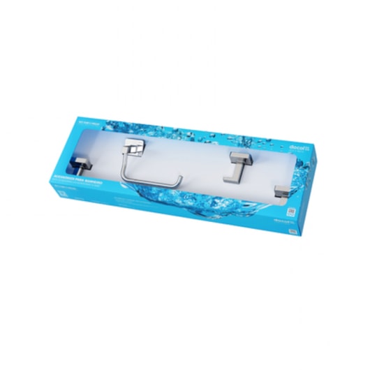 Kit de Acessórios Trip 3 Peças Cromado Docol - Imagem principal - e64071f4-bd61-496c-b956-b08acef2046e