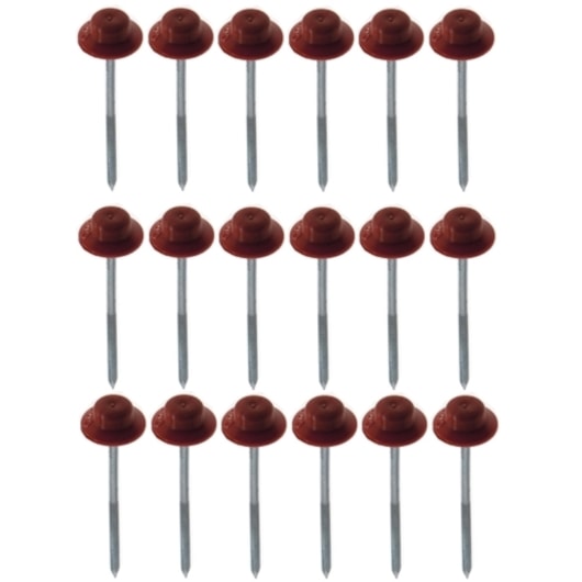 Kit De Fixação Prego Fácil Com 18 Unidades Vermelho E Marrom Onduline - Imagem principal - 0c468f9e-7d46-4886-a998-de627d9f7126