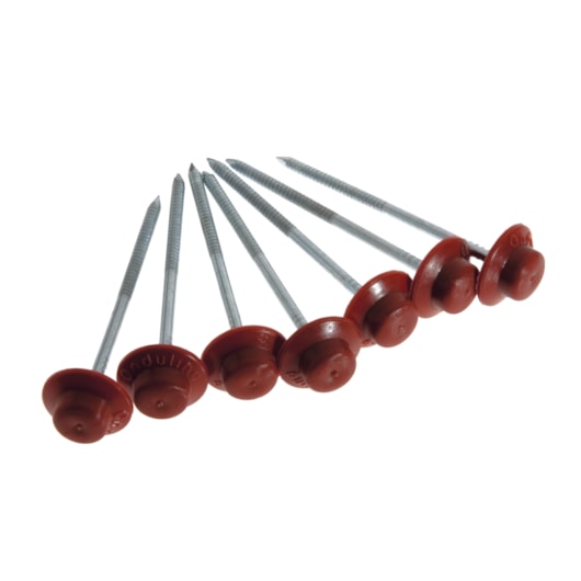 Kit De Fixação Prego Fácil Com 18 Unidades Vermelho E Marrom Onduline - Imagem principal - c6d12060-3291-4b53-997d-df6664d70ed5