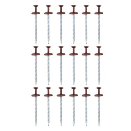 Kit de Parafuso Speedfix Com 18 Unidades Vermelho E Marrom Onduline