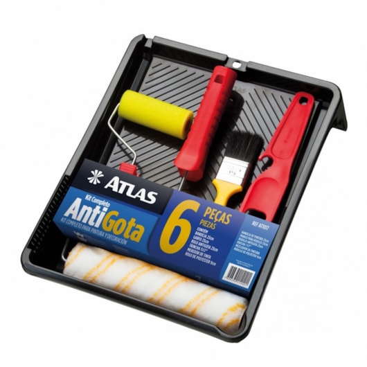 Kit De Pintura Antigotas 6 Peças Atlas At1017 - Imagem principal - 8d6b121f-3cdd-44d5-a40b-e9e593b4ef21