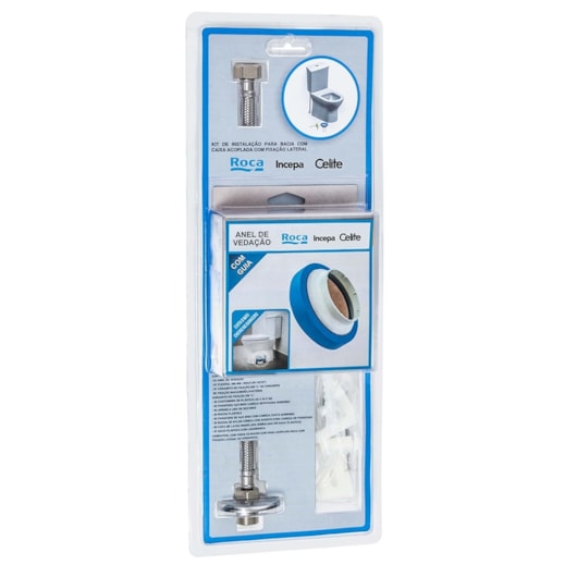 Kit Instalação Para Vaso Sanitário Com Caixa Fixação Horizontal Roca - Imagem principal - 0cd7c1ea-9a21-4376-8dbd-5b9a39b52926