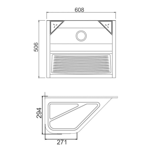 Kit Lavanderia 500 Com Balcão Chumbo 48 litros Ghelplus 608x506 - Imagem principal - 8c59a66f-b59e-45d5-956e-720904510692