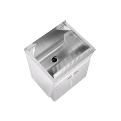 Kit Lavanderia Com Balcão GhelPlus 48L 610X506X500Mm