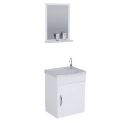 Kit Para Banheiro Siena 39cm Com 1 Porta 578202 Branco Rorato