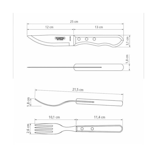 Kit Para Churrasco Em Inox Polywood Com 12 Peças Vermelho Tramontina - Imagem principal - 3a4205c5-0801-48b7-87bf-28d6c8a95dcb