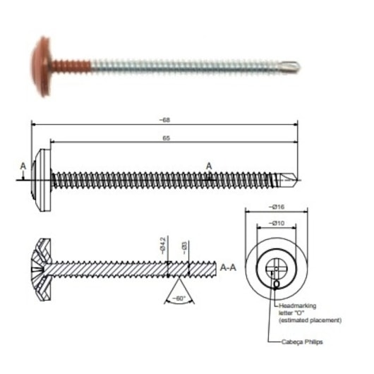 Kit Parafuso Speedfix Para Telha Terracota Onduline - Imagem principal - af7bf4df-c88e-4055-becf-3001ee7f2279