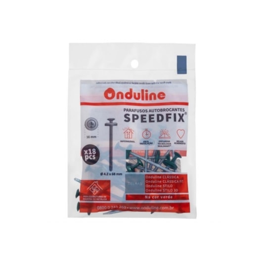 Kit Parafuso Speedfix Para Telha Terracota Onduline - Imagem principal - 60fc9cfa-f587-47a6-941d-80f23559ff95