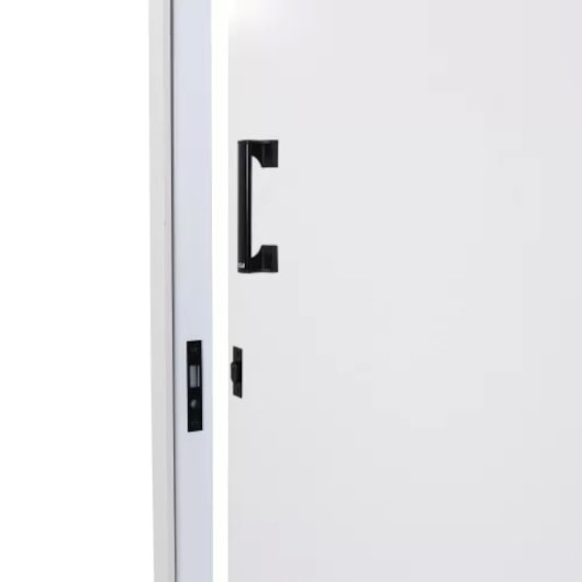 Kit Porta De Correr De Sobrepor Direita Melamínica Branco Mgm 215x90x6cm - Imagem principal - 3643a76a-5dcc-4525-8640-ac753b050cfb