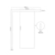 Kit Porta De Correr De Sobrepor Melamínica Mogno Com Batente Branco Mgm - 9066f2e3-460d-41bb-8d87-5e6ba4bbba66