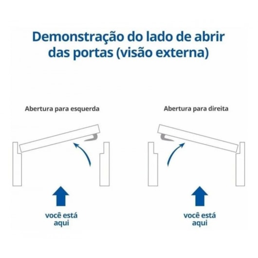 Kit Porta Melaminica Açomad Lisa Branco Abertura Para Direita MGM 215x75x12cm - Imagem principal - 4c345b0e-bab6-49f2-9f86-aebbaf182a18