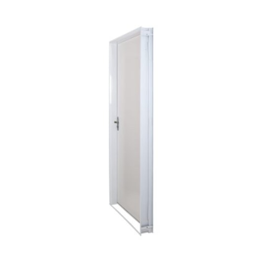 Kit Porta Melaminica Açomad Lisa Branco Abertura Pela Esquerda MGM 215x75x12cm - Imagem principal - b5080483-c686-4b4e-90b1-730a97a27154