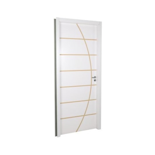 Kit Porta Melamínica Com Abertura Pela Direita Madeira Decor Neblina Branco MGM 215x74x16cm - Imagem principal - 3a7453ce-4e99-48ef-91e3-46e5a2883a28