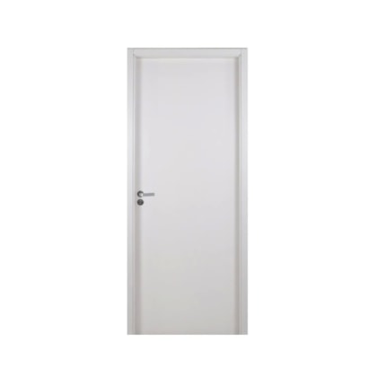 Kit Porta Melaminica Com Abertura Pela Direita Madeira Lisa Branco MGM 215x74x12cm