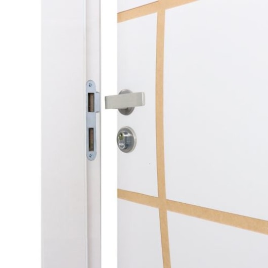 Kit Porta Melamínica Com Abertura Pela Esquerda Madeira Decor Neblina Branco MGM 215x74x16cm - Imagem principal - 3983d793-8187-48ab-a25f-1c99b58c0ce5